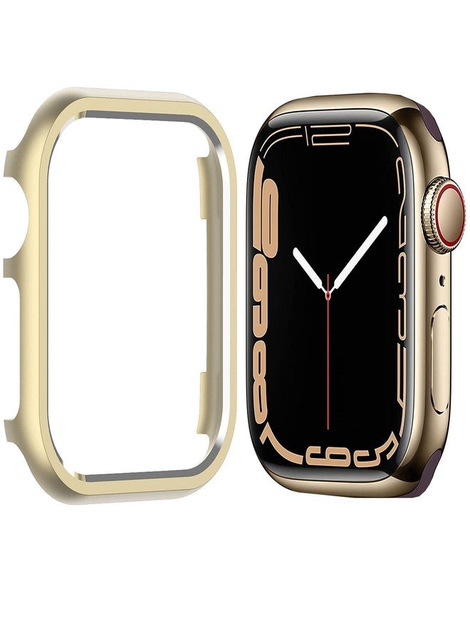 جراب NINKI الذهبي لساعة Apple Watch مقاس 40 مم من السلسلة 6/5/4/SE2، غطاء حماية كامل من الألومنيوم لساعة Apple Watch SE مقاس 40 مم من السلسلة 6/5/4 للرجال والنساء - Image 1